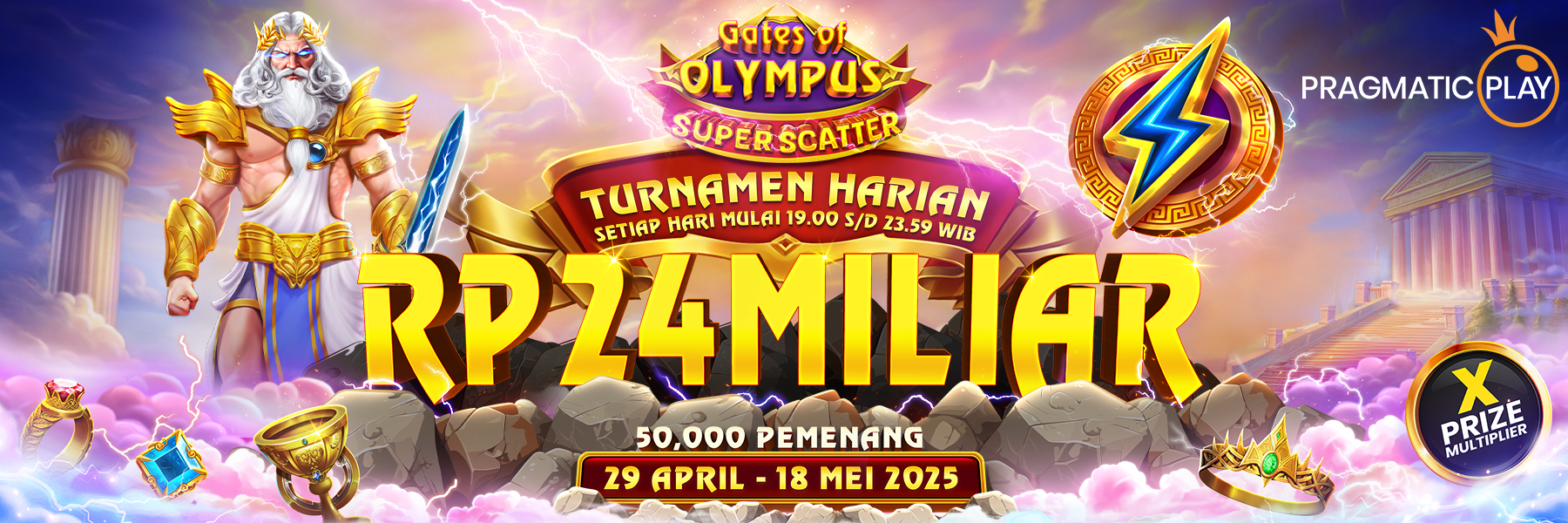 Turnamen Harian - Gates of Olympus Super Scatter